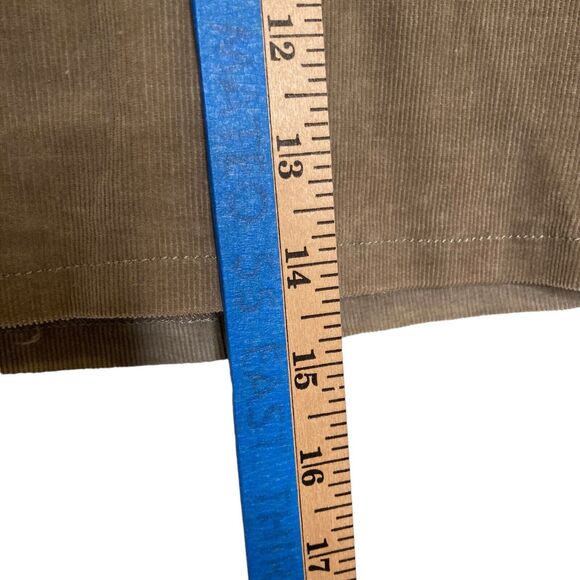 Kuhl Streamline Corduroy Snap Front Mini Skirt Gray Women’s Size 4 Pockets Logo - Picture 6 of 11